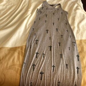 Women’s long, think, very comfy dress. Dress is approx. 55 1/2 inches in length